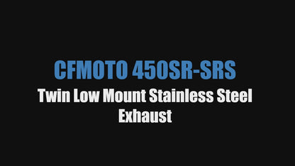 CFMOTO 450SR &amp; 450SR-S 不锈钢赛车排气系统