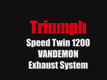 Escape de titanio pulido para Triumph Speed ​​Twin 1200