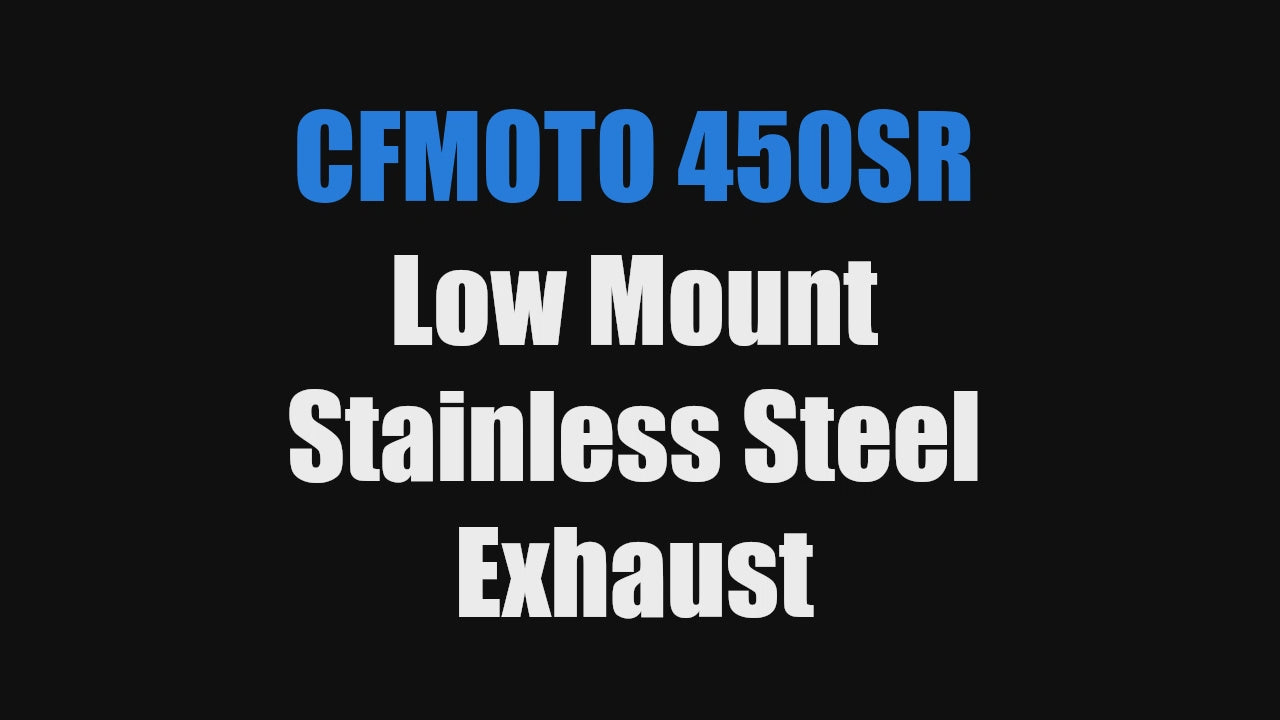 CFMOTO 450SR Low mount Exhaust