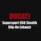 Ducati Supersport 950 Vandemon Bimodal Stealth Titanium Slip-On 2021-23