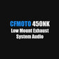 CFMOTO 450NK Stainless Steel Low Mount Exh System