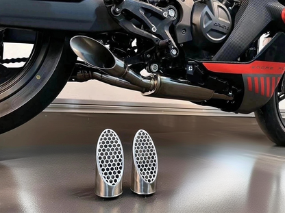 Sistema de escape de acero inoxidable para carreras CFMOTO 450SR y 450SR-S