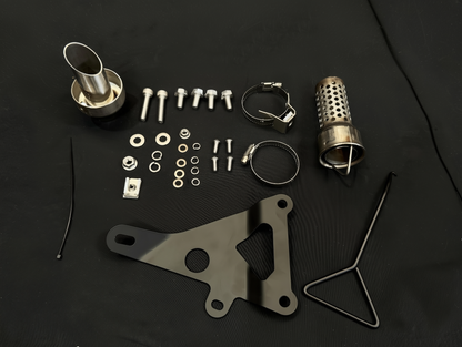CFMOTO 675SR-R, 675SR-S, 675SS & 675NK Slash Cut Low Mount Titanium Exhaust System