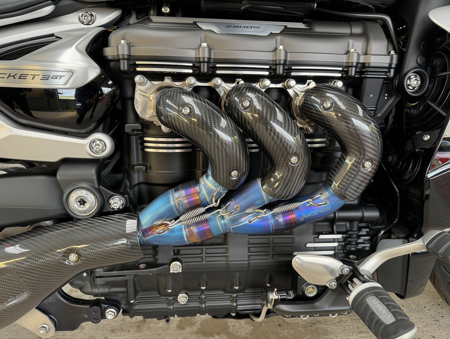 Triumph Rocket 3R & GT 2500cc Titanium or Stainless Steel Exhaust Manifold