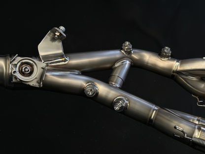 Close-up of a metallic mechanical component on a black background