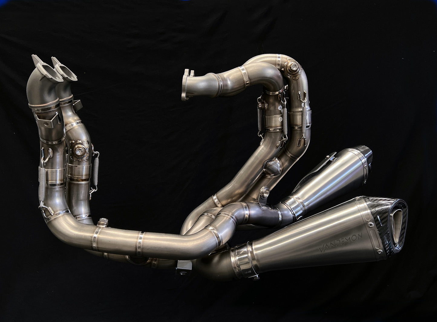 Ducati V4 Panigale & Streetfighter Vandemon Full Titanium Exhaust system 2020-2022