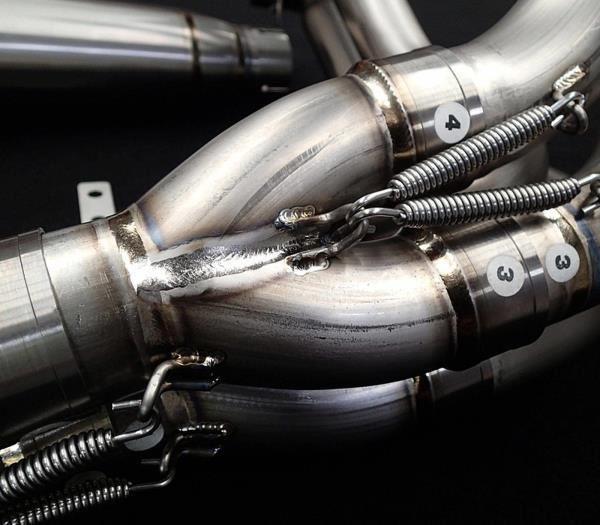 Vandemon Brushed Titanium Exhaust System 2015-21