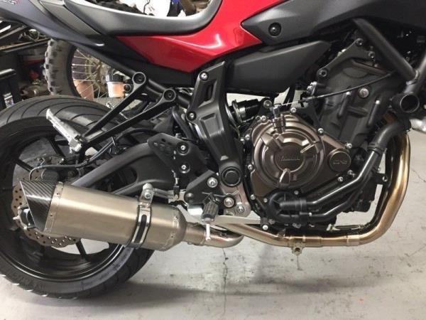 Vandemon Stainless Steel Exhaust System on Yamaha MT07