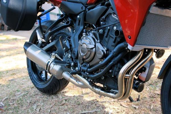 Yamaha MT07 with Vandemon Stainless Steel Exhaust System