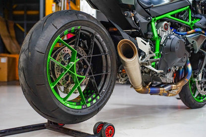 川崎 Ninja H2 &amp; H2R Vandemon 拉丝钛合金排气系统 2015-24