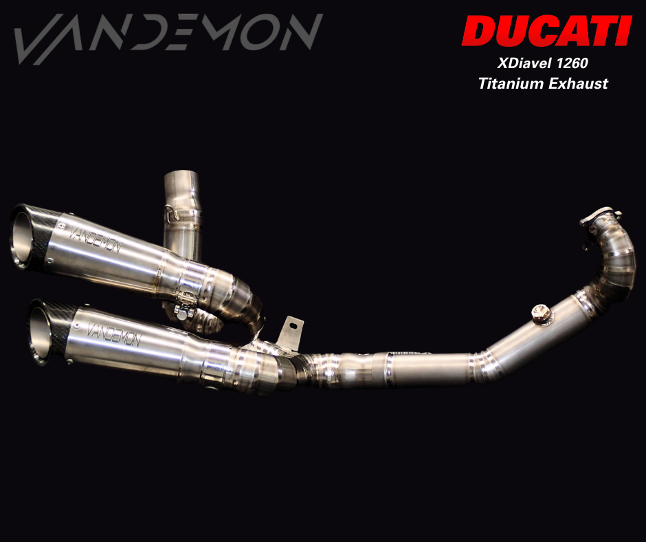 Ducati XDiavel & Diavel S 1260 Vandemon Titanium Exhaust System 2016-20