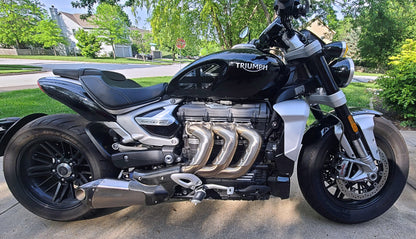 Triumph Rocket 3R & GT 2500 Titanium Bimodal Stealth Titanium Slip-On Mufflers