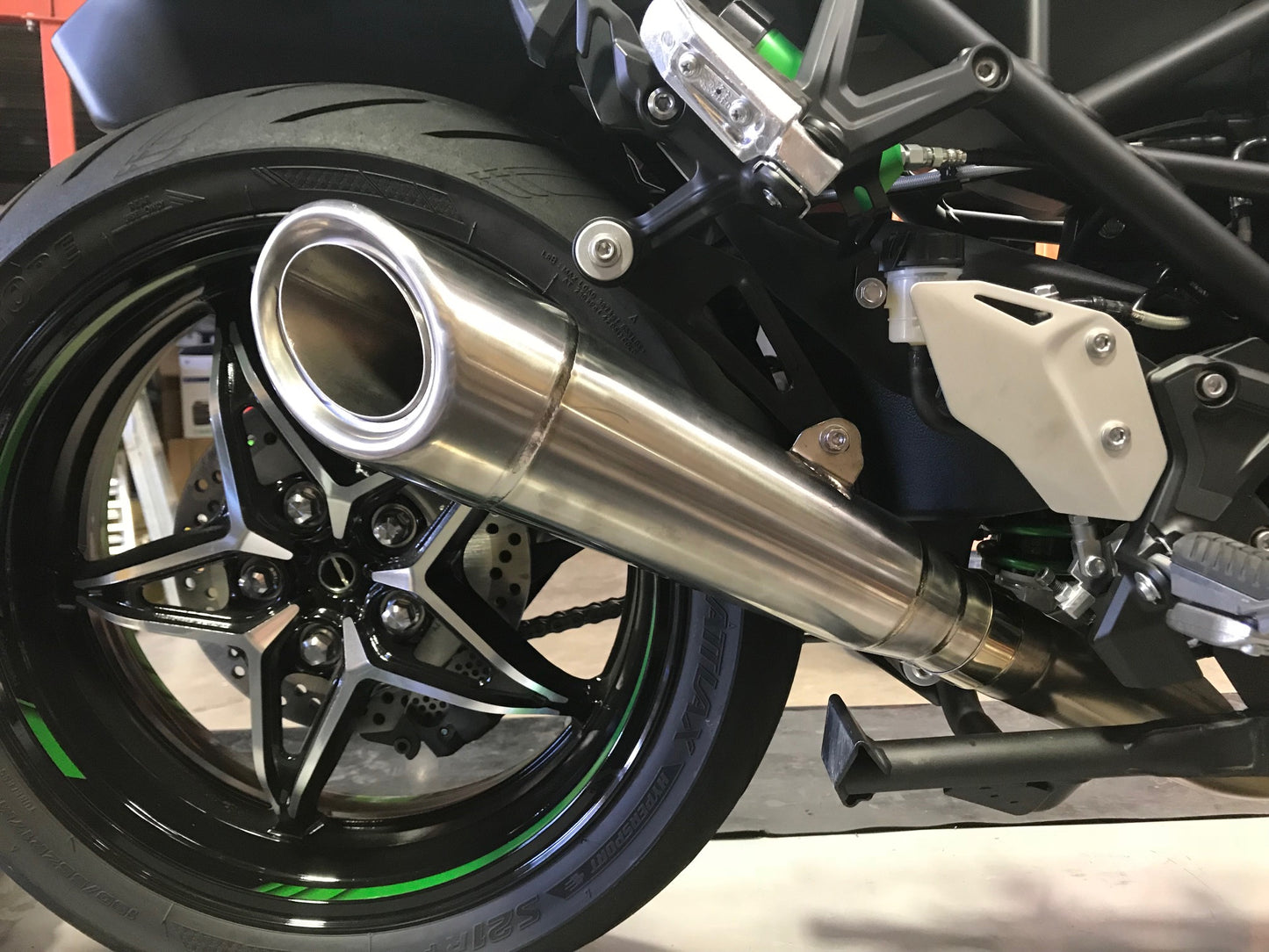 Kawasaki H2 SE SX Vandemon All Titanium H2R Slip-On 2018-24