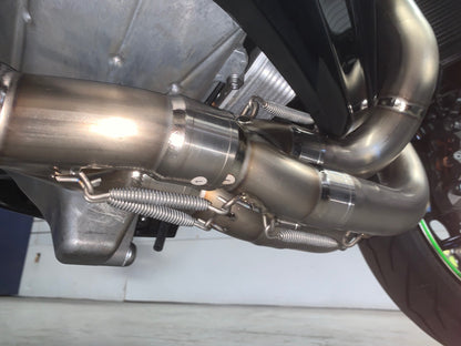 Kawasaki Ninja ZH2 Vandemon Brushed Titanium Exhaust System 2020-24