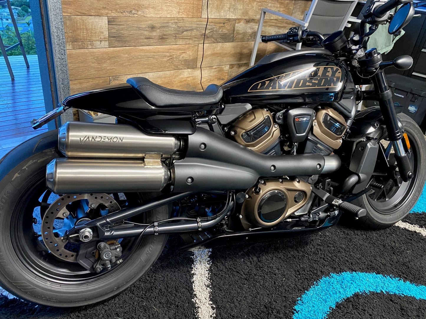 Harley Davidson Sportster S 1250cc Bimodal Stealth Titanium Slip-On Mufflers