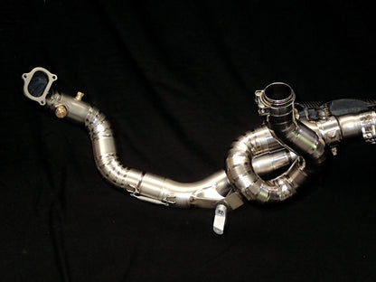 Ducati Multistrada 1200-1260 Titanium Exhaust System with OEM Exhaust Valve Function