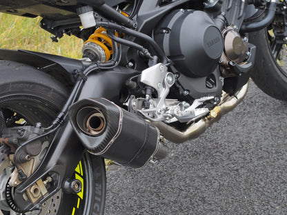 Yamaha MT09 FZ09 Vandemon Titanium Doughnut Exhaust & Carbon Fibre Muffler