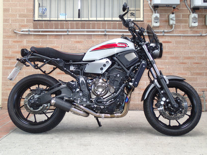 Yamaha MT07 FZ07 XSR700 Vandemon Polished Titanium Exhaust