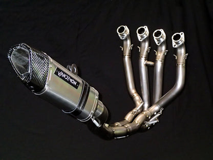 Kawasaki ZX10R & ZX10RR Vandemon Titanium Exhaust & Carbon Fibre Muffler 2011-21