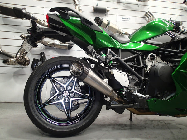 Kawasaki H2 SE SX Vandemon H2R Titanium Carbon Tip Slip-On 2018-25