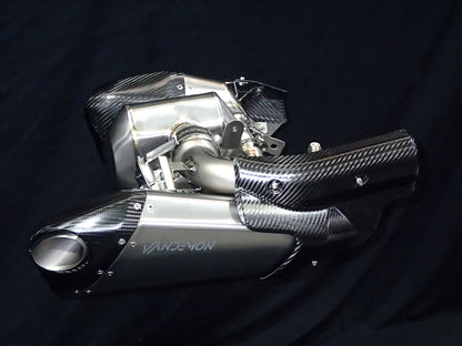 Triumph Rocket 3R & GT 2500 Titanium Bimodal Stealth Titanium Slip-On Mufflers