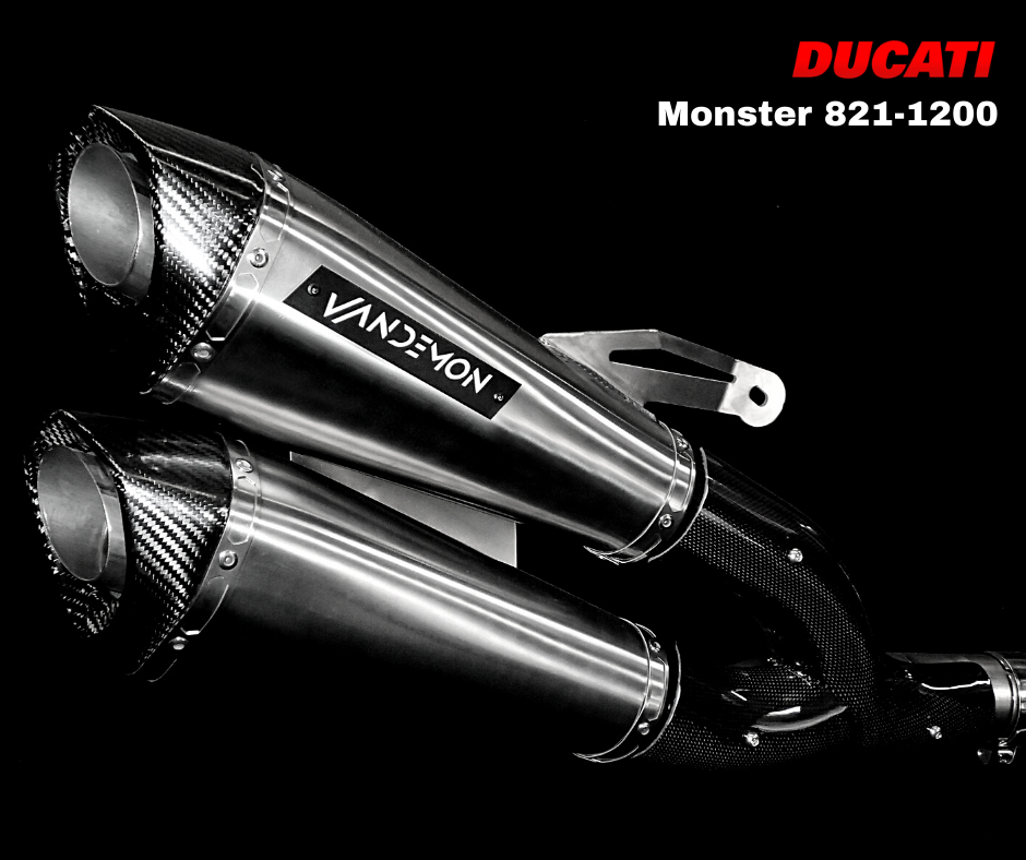 Monster 821 & 1200-1200S Full Titanium Exhaust System 2014-20