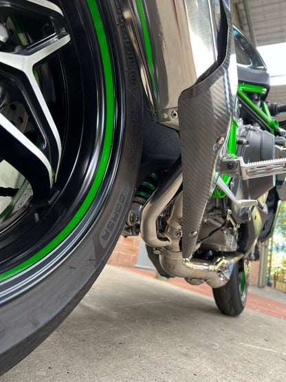 Kawasaki H2 H2R Vandemon Bimodal Stealth Titanium Exhaust System